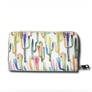 Sonoran Souvenirs Watercolor Zipper Wallet